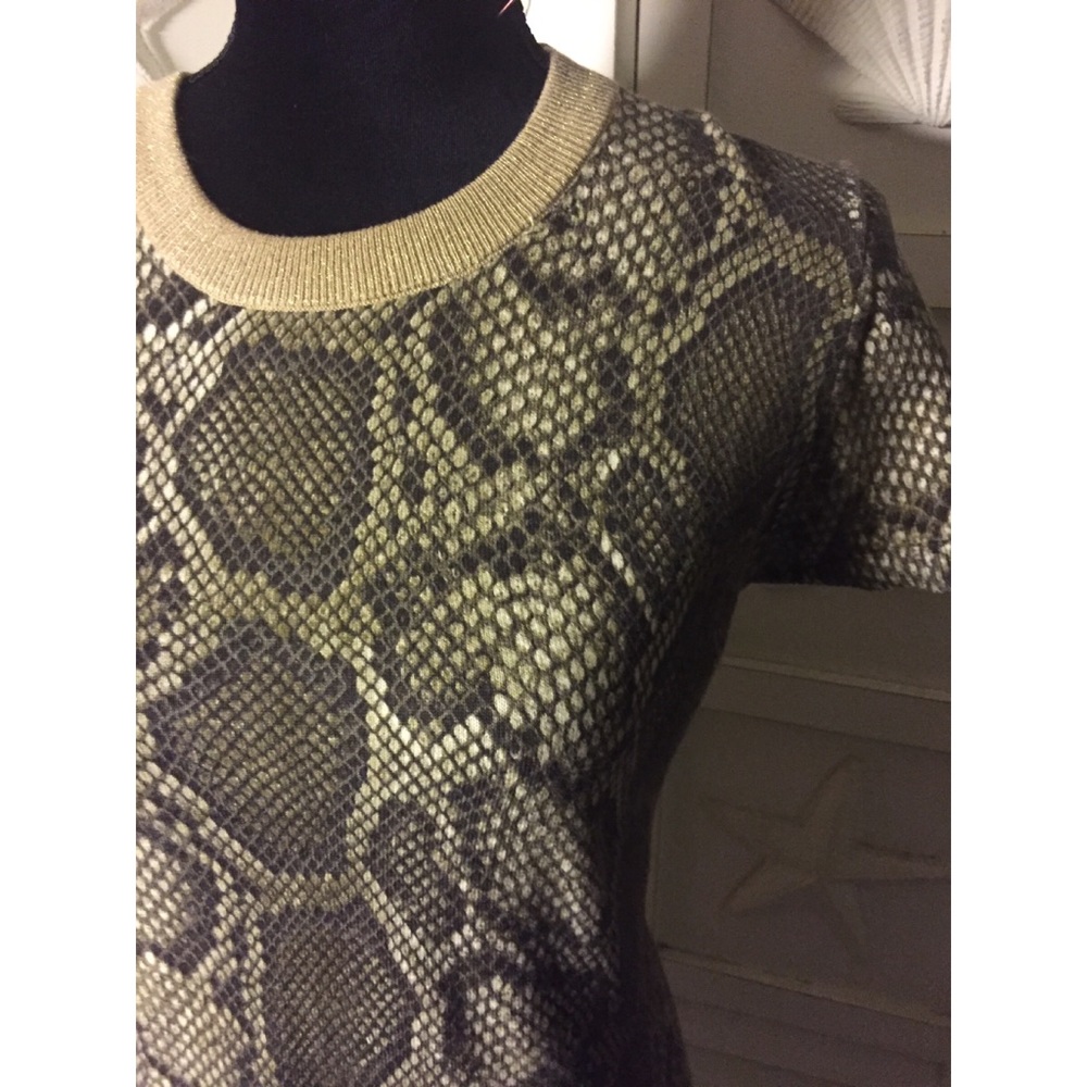 Michael Kors Python Sweater Dress M - image 3